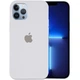 Чехол Silicone Case Full Protective (AA) для Apple iPhone 13 Pro (6.1") Белый / White Без бренда - изображение 4