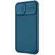 Карбонова накладка Nillkin Camshield (шторка на камеру) Apple iPhone 13 (6.1") Синій / Blue - зображення 3