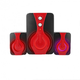 Колонки компьютерные USB FT-2060 RGB 9Вт Черно-красные - изображение 1