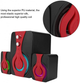 Колонки компьютерные USB FT-2060 RGB 9Вт Черно-красные - изображение 3