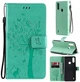 Чохол для Motorola E7 Power (малюнок кіт та дерево) Turquoise (23765-32) - зображення 1