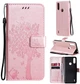 Чехол для Motorola E7 Power (рисунок кот и дерево) Rose Gold (23765-27) - изображение 1