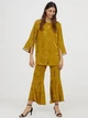 Брюки H&M 0641845 XS (57368XS) Горчичный - изображение 4