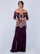 Длинное платье Lipsy LP041218-52 2XL (504972XL) Бордовый - изображение 1
