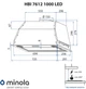 Витяжка повновбудована Minola HBI 7612 I 1000 LED - зображення 2