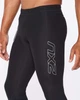 Мужские компрессионные 3/4 тайтсы 2XU, Core Compression 3/4 Tights, L, черный/серебристый логотип - изображение 5