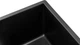 Кухонная мойка гранит GRANADO Under Top Max black shine (3001) с сифоном - изображение 4
