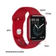 Умные смарт часы Smart Watch Series 6 HW22, голосовой вызов, пульсометр, шагомер, тонометр, оксиметр, прогноз погоды, режим спорт, для мужчин и женщин, красные (000438654) - изображение 5