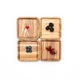 Дерев'яне блюдце для подачі блюд з дуба квадратної форми Woodstuff 12x12 см Коричнева (wds_0006) - зображення 4