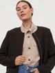 Пальто осеннее женское H&M 0781591 36 Черное (2000001187531_KAY2000001187531) - изображение 3