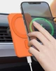 Магнитный автодержатель с беспроводной зарядкой MagSafe X15 (ORANGE) - изображение 2