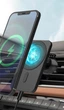 Магнитный автодержатель с беспроводной зарядкой MagSafe X15 (WHITE) - изображение 2