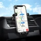 Тримач у повітропровід авто BORAFONE Eddie air outlet gravity in car holder BH19 - зображення 3