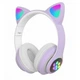 Беспроводные Bluetooth наушники CAT STN-28 Гарнитура с микрофоном FM радио + AUX, подсветка (Фиолетовый) - изображение 1
