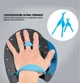 Лопатки для плавання гребки VelaSport (розмір S) кистьові для басейну, ласти для рук 15,5 x 14,5 см. Універсальні Сині - зображення 2