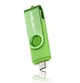 Флешка Jaster 32Gb Green OTG Micro USB Flash Drive зеленая - изображение 1