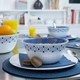 Салатник Stefanplast Tosca 29 см Бело-голубой (55101) - изображение 3