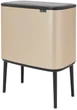 Бак для сміття Brabantia з 2 відрами Touch Bin Bo 11 + 23 л Шампань (304620) - зображення 2