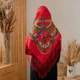 Українська народна шерстяна хустина Поля України 1440,3 - изображение 3