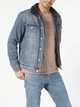 Джинсовая куртка с мехом мужская Colin's CL1055638 S Buddy Wash (8682240896036) - изображение 4