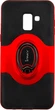 Чехол-накладка Ipaky 360° Free Rotation Ring Holder case Samsung Galaxy A8 Plus A730F Red - изображение 3