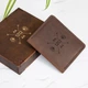 Докхолдер из натуральной кожи в деревянной коробке с гравировкой, Brown, WOODPRESENT - изображение 1