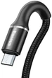 Кабель Baseus halo data cable USB For Micro 3A 0.5m Black - изображение 2
