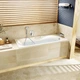 Ванна чугунная металлическая прямоугольная ROCA MALIBU 170см x 75см оборачиваемая c ручками + VIEGA SIMPLEX сифон для ванны автомат 560мм A23097000R+285357 - изображение 5