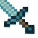 Іграшка меч Minecraft Зачарований Діамантовий бірюзовий 60 см - Алмазний піксельний меч Майнкрафт (6357) - зображення 3
