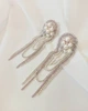 Серьги длинные свадебные с натуральным жемчугом Ksenija Vitali Silver pearl SB-00028 - изображение 5