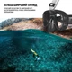 Маска для плавания 3 в 1 VelaSport Pro Wave S/M для Снорклинга и Дайвинга на все лицо для ныряния Инновационная Очки с Клапаном детские и взрослые Черная - изображение 10