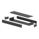 Корпус металевий 1U-100S у стійку Rack 19 дюймів 432х102х44 чорний (MB00002) - зображення 4