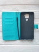 Чехол книжка Idewei для Xiaomi Redmi Note 9 бирюзовый - изображение 3