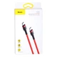 USB Baseus Type-C to Type-C QC3.0 60W 20V 3A 2m CATKLF-H Цвет Красный, 09 - изображение 2