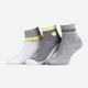 Набор носков Sergio Tacchini 13150194-1 36-41 3 пары Желтый/Серый (3349600159556) - изображение 1
