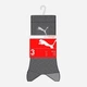 Набор женских носков высоких хлопковых Puma Sport 3-Pack 88035505 35-38 3 пары Antracite-Grey (8713537207010) - изображение 3