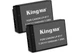 2-Pack LP-E17 комплект из 2 аккумуляторов KingMa для Canon LP-E17 (2 x 1040 mAh) - изображение 1
