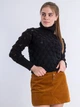 Светр з високим горлом BEBE PLUS 22831 M (75200M) Чорний - зображення 1