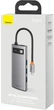 USB-хаб Baseus Metal Gleam Series 5-in-1 Type-C Gray (CAHUB-CX0G) - изображение 7