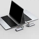 USB-хаб Baseus Metal Gleam Series 5-in-1 Type-C Gray (CAHUB-CX0G) - изображение 10