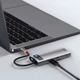 USB-хаб Baseus Metal Gleam Series 5-in-1 Type-C Gray (CAHUB-CX0G) - изображение 11