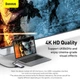 USB-хаб Baseus Metal Gleam Series 5-in-1 Type-C Gray (CAHUB-CX0G) - изображение 16