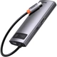 USB-хаб Baseus Metal Gleam Series 6-in-1 Type-C Gray (CAHUB-CW0G) - зображення 5