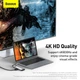 USB-хаб Baseus Metal Gleam Series 6-in-1 Type-C Gray (CAHUB-CW0G) - зображення 16