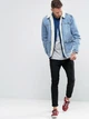 Голубая джинсовая куртка ASOS ASA021020-2 3XS (842673XS) Голубой - изображение 3