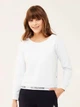 Піжамний світшот жіночий U.S. Polo Assn 16598 L Білий (8680557327304) - зображення 1