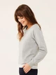 Пижамный свитшот женский U.S. Polo Assn 16598 S Серый меланж (8680557327380) - изображение 3