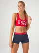 Комплект женского белья (топ + трусики-шорты) U.S. Polo Assn 66264 34/XS Красный (8680557306682) - изображение 1
