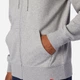 Толстовка New Balance Essentials Brush Fleece FZ MJ03580AG XL Серая (194768273926) - изображение 4