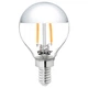 LED лампа E14 140 лм, кругла/дзеркальний срібний верх SILLBO IKEA 604.117.58 - зображення 1